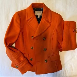 XS Orange Peacoat Blazer 🧡